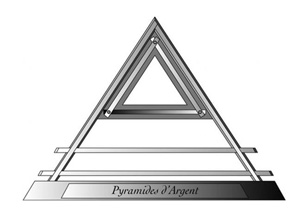 10 PYRAMIDE ARGENT EN